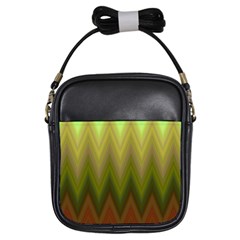 Zig Zag Chevron Classic Pattern Girls Sling Bags by Nexatart