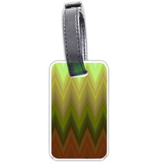 Zig Zag Chevron Classic Pattern Luggage Tags (one Side)  by Nexatart