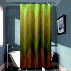 Zig Zag Chevron Classic Pattern Shower Curtain 36  X 72  (stall)  by Nexatart