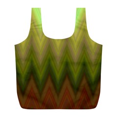 Zig Zag Chevron Classic Pattern Full Print Recycle Bags (l)  by Nexatart