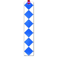 Blue White Diamonds Seamless Large Book Marks by Nexatart