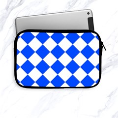 Blue White Diamonds Seamless Apple Ipad Mini Zipper Cases by Nexatart