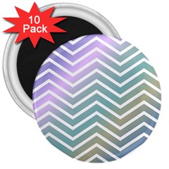 Zigzag Line Pattern Zig Zag 3  Magnets (10 Pack)  by Nexatart