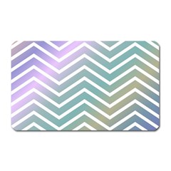 Zigzag Line Pattern Zig Zag Magnet (rectangular) by Nexatart