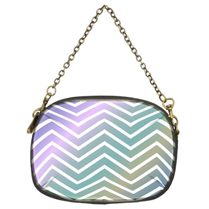 Zigzag Line Pattern Zig Zag Chain Purses (Two Sides) 