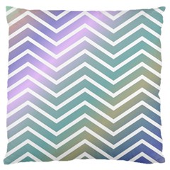 Zigzag Line Pattern Zig Zag Large Cushion Case (two Sides) by Nexatart