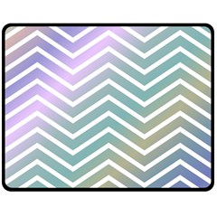 Zigzag Line Pattern Zig Zag Double Sided Fleece Blanket (medium)  by Nexatart