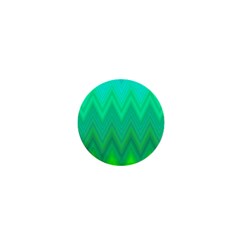 Green Zig Zag Chevron Classic Pattern 1  Mini Buttons by Nexatart