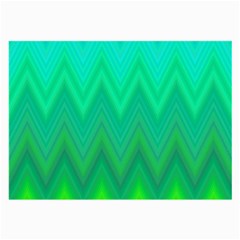 Green Zig Zag Chevron Classic Pattern Large Glasses Cloth