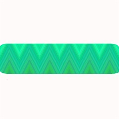 Green Zig Zag Chevron Classic Pattern Large Bar Mats by Nexatart