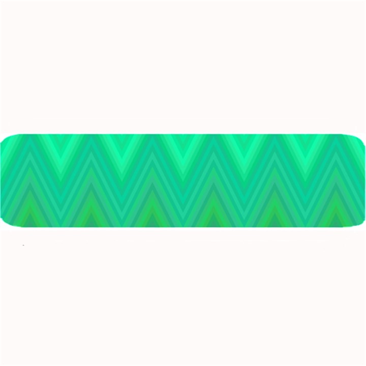 Green Zig Zag Chevron Classic Pattern Large Bar Mats