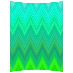 Green Zig Zag Chevron Classic Pattern Back Support Cushion by Nexatart