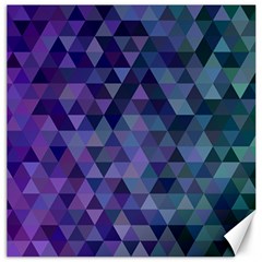 Triangle Tile Mosaic Pattern Canvas 12  X 12   by Nexatart