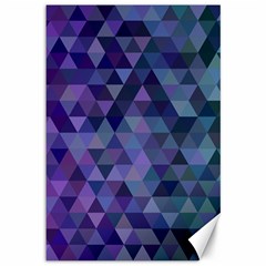 Triangle Tile Mosaic Pattern Canvas 12  X 18   by Nexatart