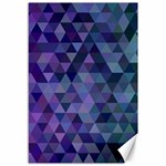 Triangle Tile Mosaic Pattern Canvas 12  x 18   11.88 x17.36  Canvas - 1