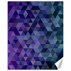 Triangle Tile Mosaic Pattern Canvas 11  X 14   by Nexatart