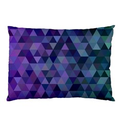 Triangle Tile Mosaic Pattern Pillow Case (two Sides) by Nexatart