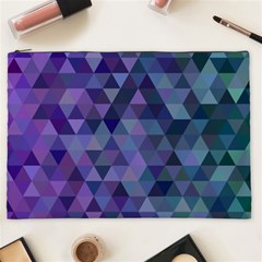 Triangle Tile Mosaic Pattern Cosmetic Bag (xxl)  by Nexatart