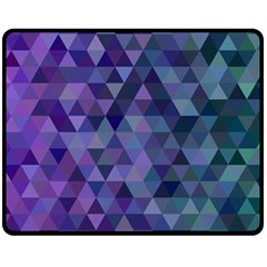 Triangle Tile Mosaic Pattern Double Sided Fleece Blanket (medium) 