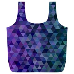 Triangle Tile Mosaic Pattern Full Print Recycle Bags (l)  by Nexatart