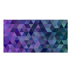 Triangle Tile Mosaic Pattern Satin Shawl by Nexatart