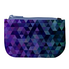 Triangle Tile Mosaic Pattern Large Coin Purse by Nexatart