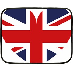 Uk Flag United Kingdom Double Sided Fleece Blanket (mini)  by Nexatart