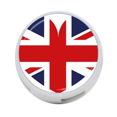 Uk Flag United Kingdom 4-port Usb Hub (one Side) by Nexatart