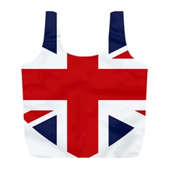 Uk Flag United Kingdom Full Print Recycle Bags (l)  by Nexatart