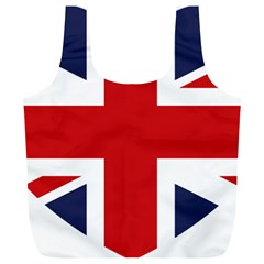 Uk Flag United Kingdom Full Print Recycle Bags (l)  by Nexatart