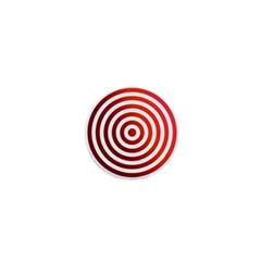 Concentric Red Rings Background 1  Mini Buttons by Nexatart