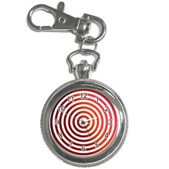 Concentric Red Rings Background Key Chain Watches by Nexatart