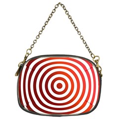 Concentric Red Rings Background Chain Purses (one Side)  by Nexatart