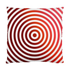 Concentric Red Rings Background Standard Cushion Case (one Side) by Nexatart