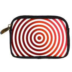 Concentric Red Rings Background Digital Camera Cases by Nexatart