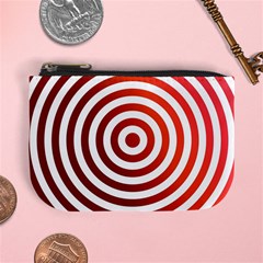 Concentric Red Rings Background Mini Coin Purses by Nexatart