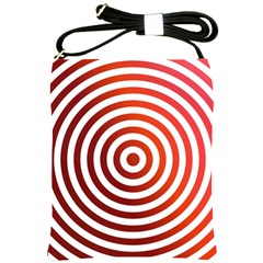 Concentric Red Rings Background Shoulder Sling Bags by Nexatart