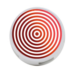 Concentric Red Rings Background 4-port Usb Hub (two Sides)  by Nexatart