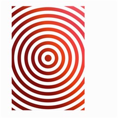 Concentric Red Rings Background Large Garden Flag (two Sides) by Nexatart