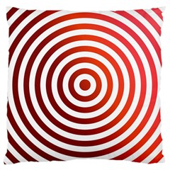 Concentric Red Rings Background Large Cushion Case (two Sides) by Nexatart