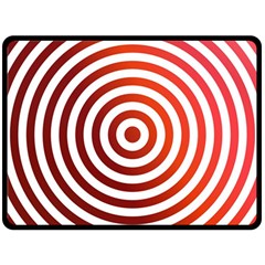 Concentric Red Rings Background Double Sided Fleece Blanket (large)  by Nexatart