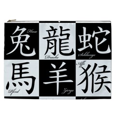 Chinese Signs Of The Zodiac Cosmetic Bag (xxl)  by Nexatart