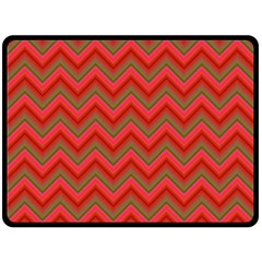 Background Retro Red Zigzag Double Sided Fleece Blanket (large)  by Nexatart