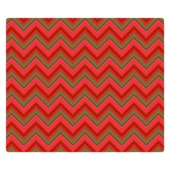 Background Retro Red Zigzag Double Sided Flano Blanket (small)  by Nexatart