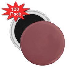 Blush Gold Coppery Pink Solid Color 2 25  Magnets (100 Pack)  by PodArtist