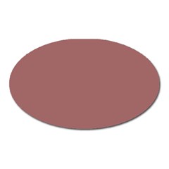 Blush Gold Coppery Pink Solid Color Oval Magnet by PodArtist