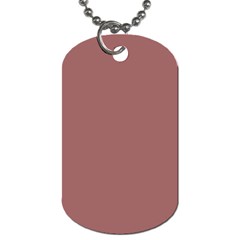 Blush Gold Coppery Pink Solid Color Dog Tag (one Side) by PodArtist