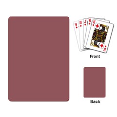 Blush Gold Coppery Pink Solid Color Playing Card by PodArtist