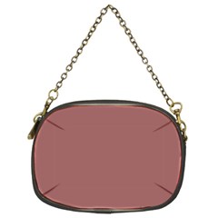 Blush Gold Coppery Pink Solid Color Chain Purses (two Sides)  by PodArtist