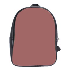 Blush Gold Coppery Pink Solid Color School Bag (large) by PodArtist